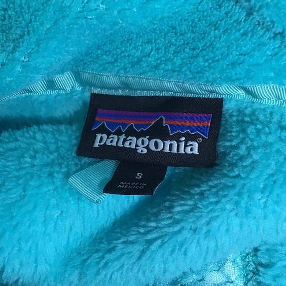 Patagonia teal pullover fleece jacket size small - Picture 9 of 11